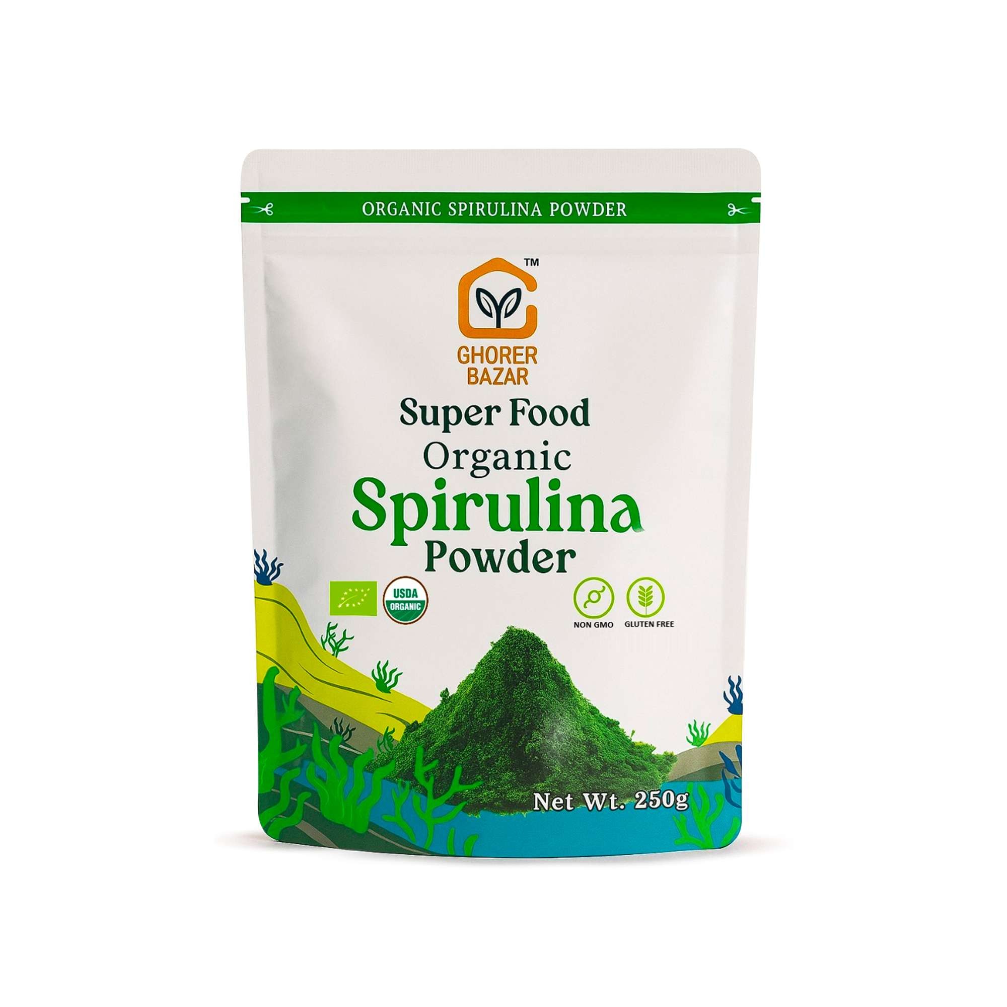 104 Organic Spirulina Powder 250 gm - Image 1