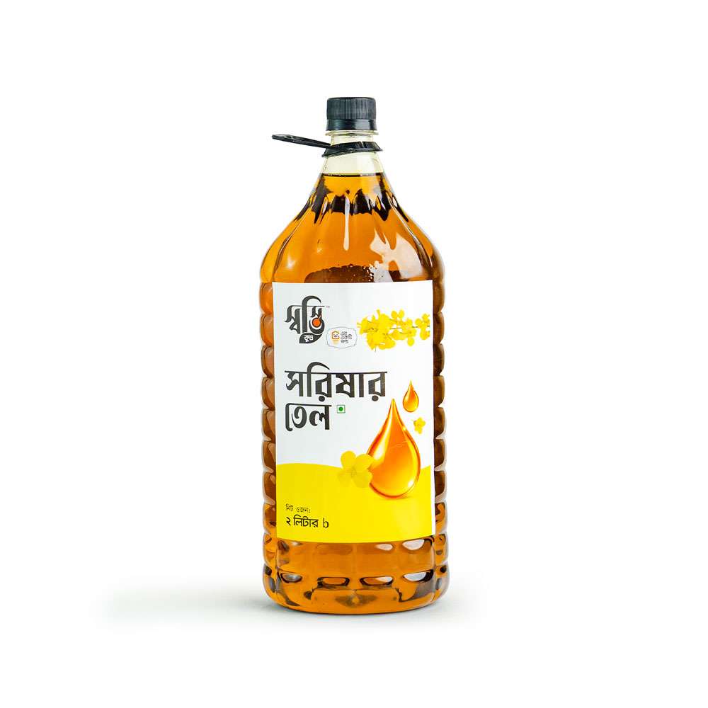 Deshi Mustard Oil 2 Liter (Premium Shorisha Tel)